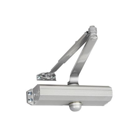 NORTON DOOR CONTROLS 1601689 Adjustable Medium Duty Surface Mounted Door Closer with Sex Nuts Aluminum 1601689